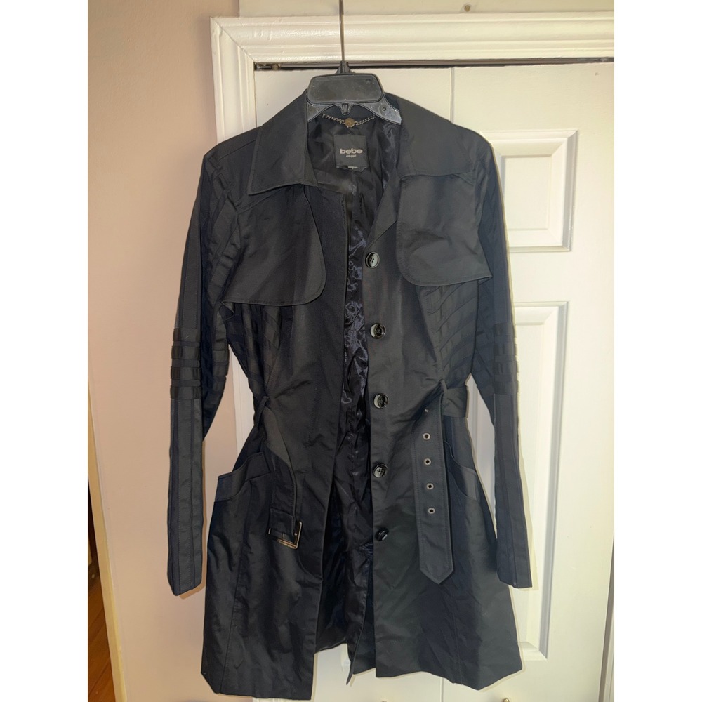 Bebe Est 1976 Vintage Limited Edition Trench Coat Belted Jacket